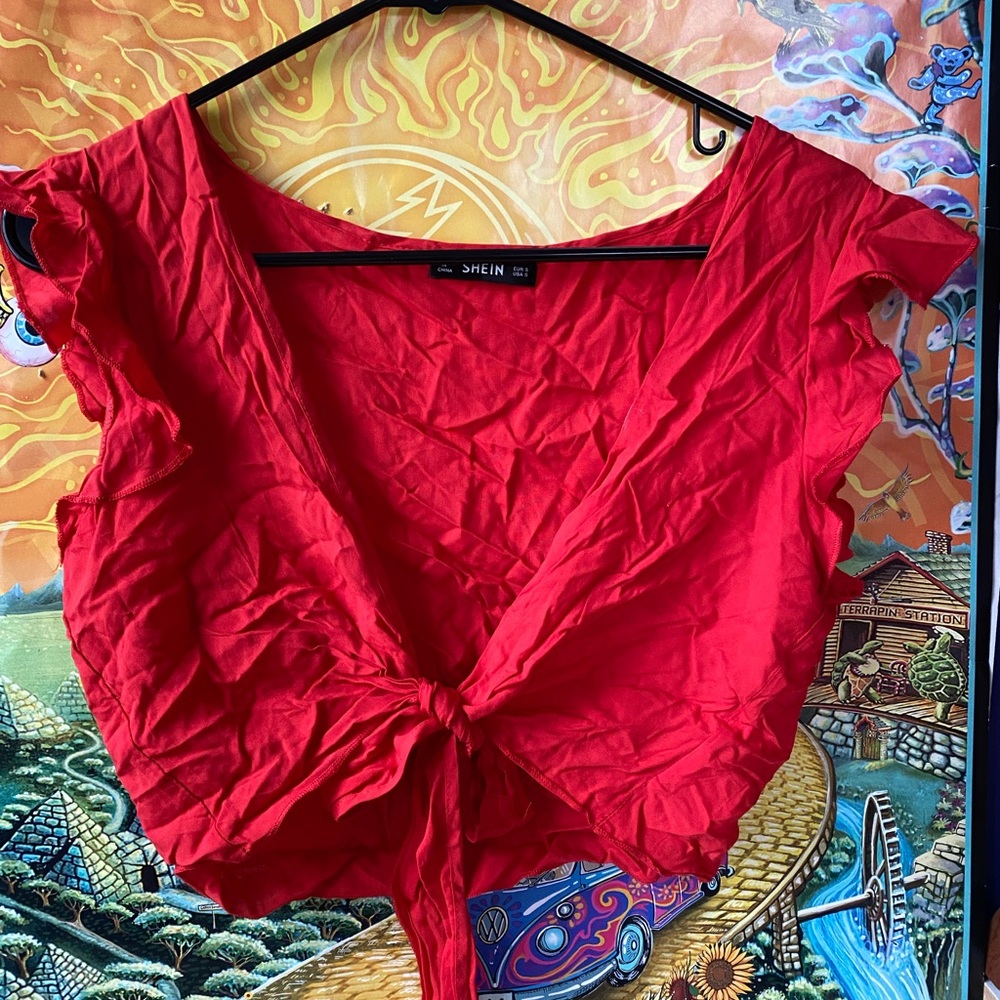 Tie in the front crop top